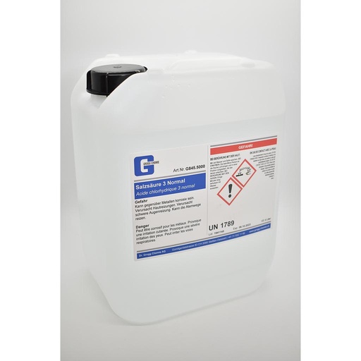 [G845.5000] Acide chlorhydrique 3 Normal