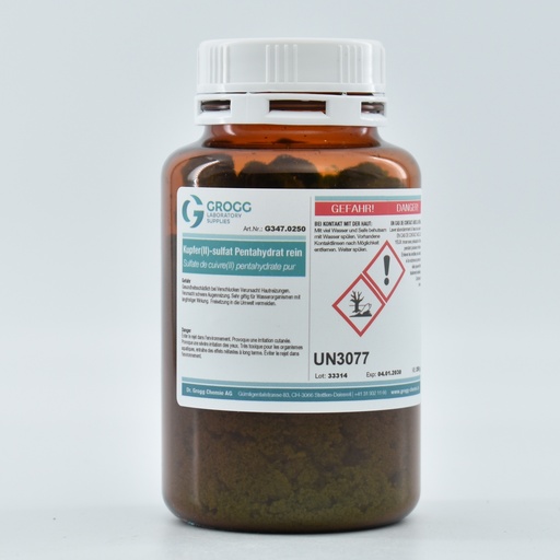 [G347.0250] Copper(II) sulphate pentahydrate pure