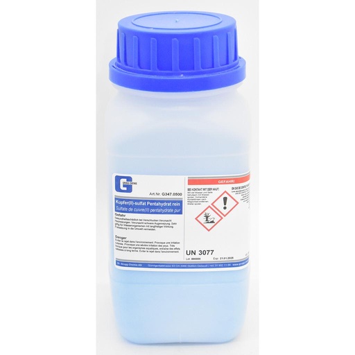 [G347.0500] Copper(II) sulphate pentahydrate pure