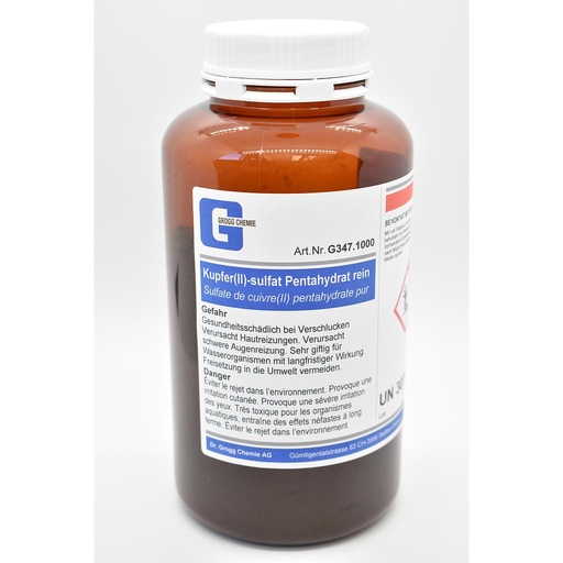 [G347.1000] Copper(II) sulphate pentahydrate pure