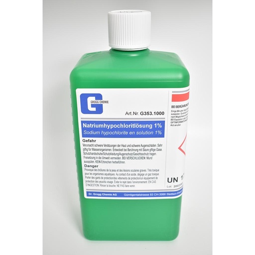 [G353.1000] Solution d'hypochlorite de sodium à 1%