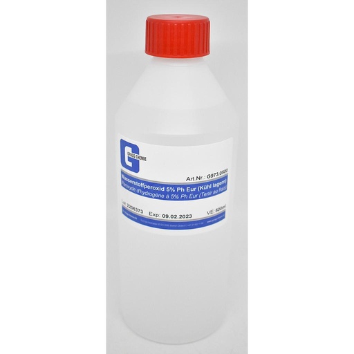 [G973.0500] Perossido di idrogeno 5% extra puro (Conservare fresco)