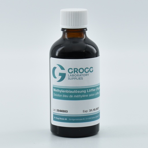 [G503.0050P] Soluzione di blu di metilene Löffler (bottiglia per pipette)