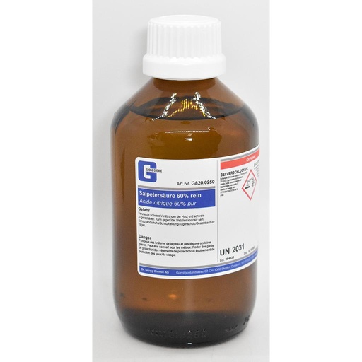 [G820.0250] Acide nitrique 60% pur