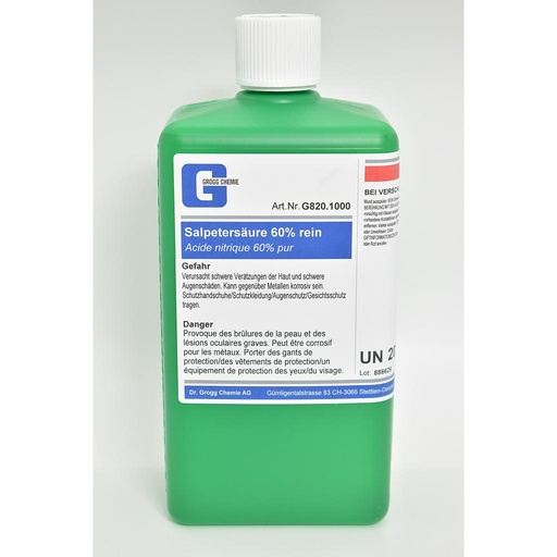 [G820.1000] Nitric acid 60% pure