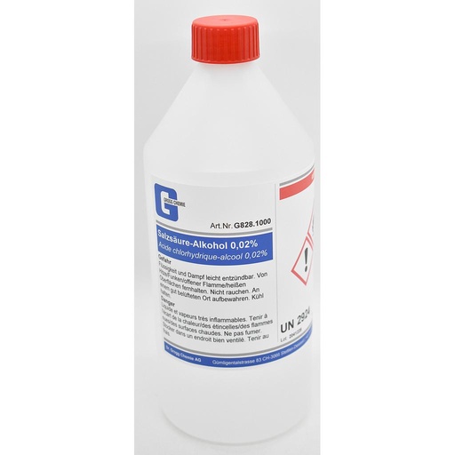 [G828.1000] Hydrochloric acid-alcohol 0.02%