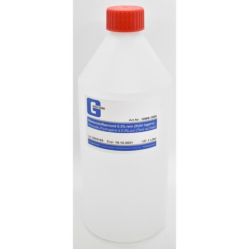 [G969.1000] Wasserstoffperoxid 0,3% reinst (Kühl lagern)