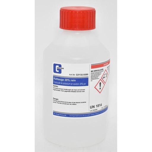 [G3132.0250] Kalilauge 20% rein