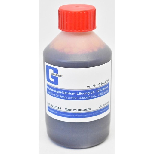 [G242.0250] Soluzione di fluoresceina sodica circa 10% tecn.