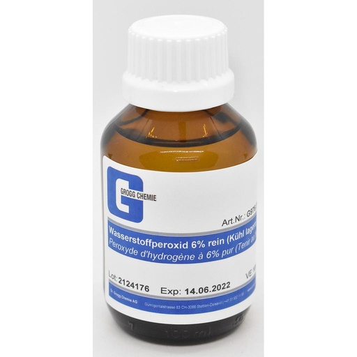 [G976.0100] Wasserstoffperoxid 6% reinst (Kühl lagern)
