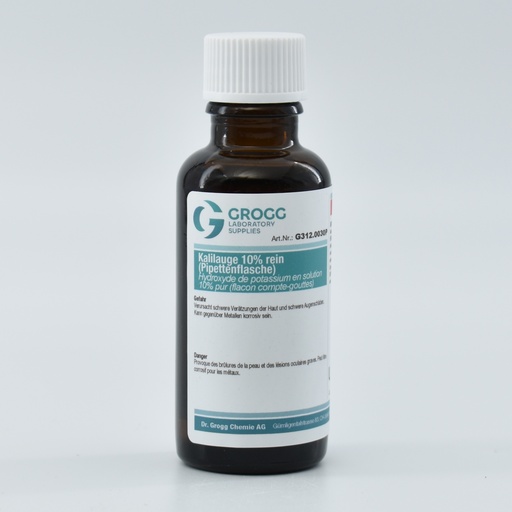 [G312.0030P] Potassium hydroxide solution 10% pure (Pipette bottle)